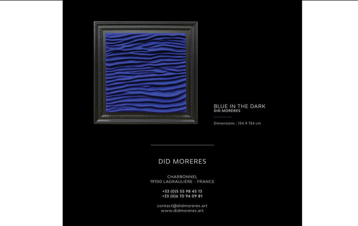 didmoreres monochrome oeuvres tableau sculpture galerie honfleur saint paul de vence monochrome bleu klein Soulage 